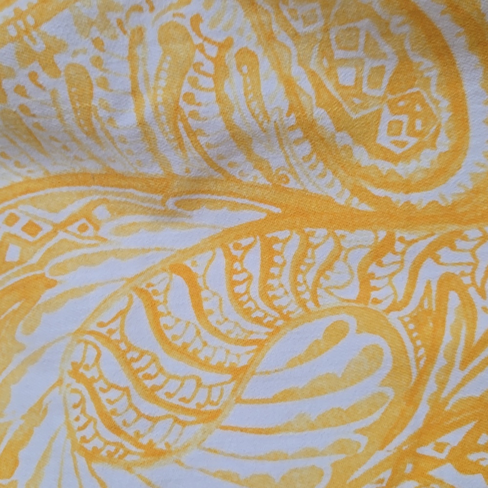 Chico's Yellow Paisley Pants - Picture 3 of 9